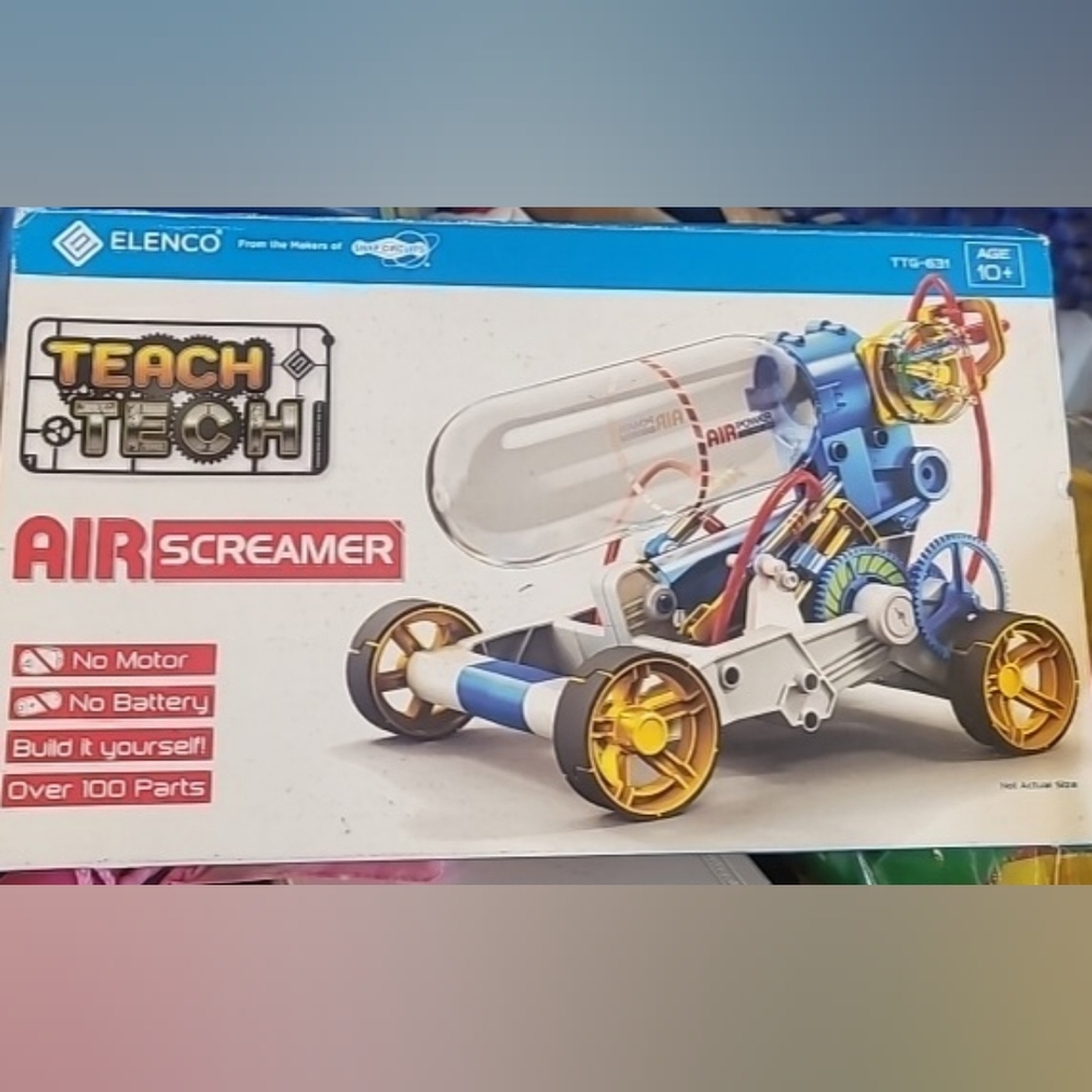 New Elenco Teach Tech Air Screamer Mechanical Air Power Toy TTG631 Snap Circuits